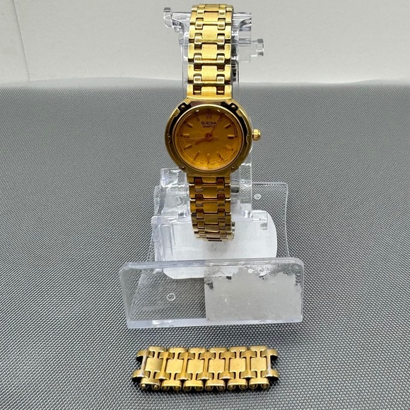 Bulova Quartz Yellow Gold Dial Strap for Women main image 5